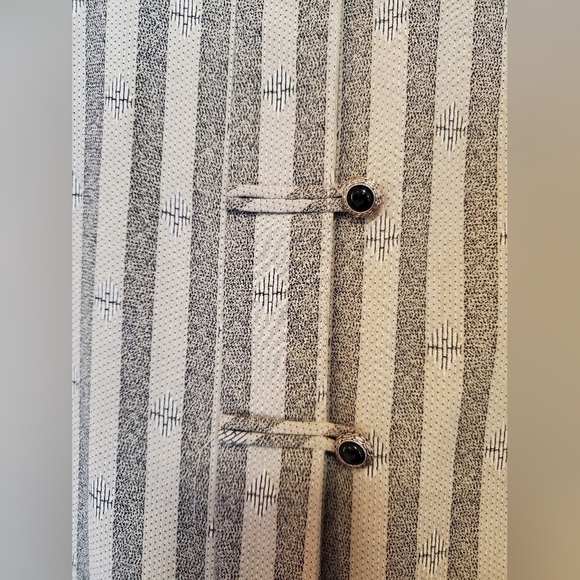 Retro Button Front Striped Blazer - Picture 7 of 10